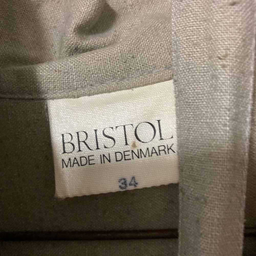 Mushroom Coloured silk tunic, made in Denmark.